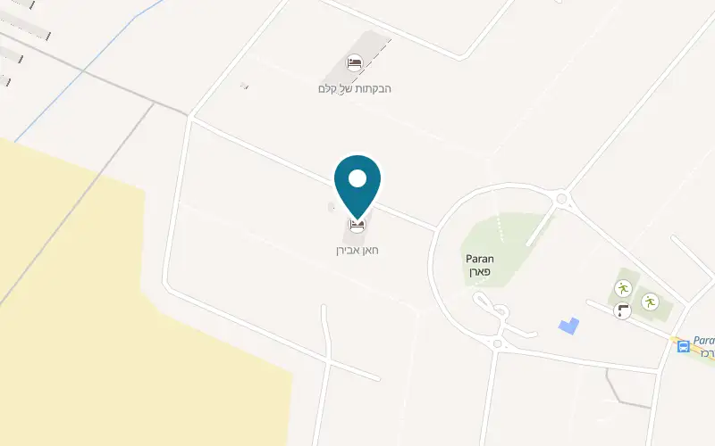 מפה: חאן אבירן במושב פארן, פארן
