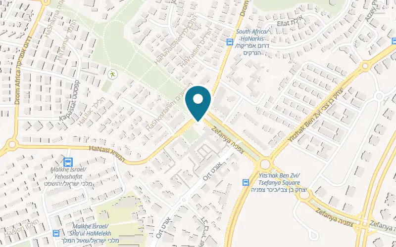 Map showing HaNasi 1 at 1 HaNasi Street, Afridar, Ashkelon