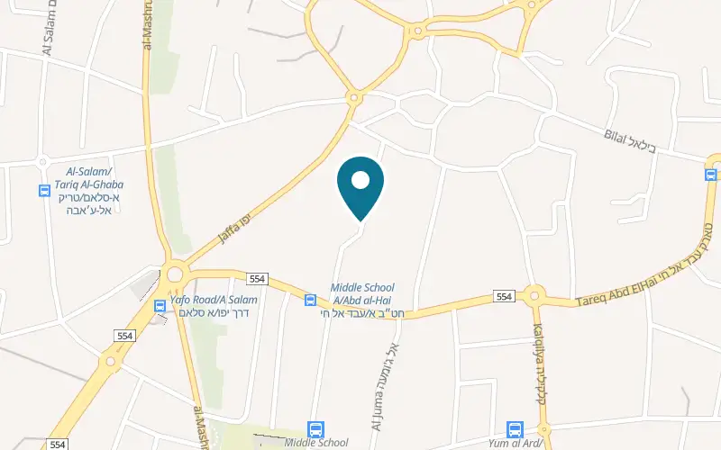 Map showing HaOfe HaKatan at 70 Mahmoud Bishara Street, Tira