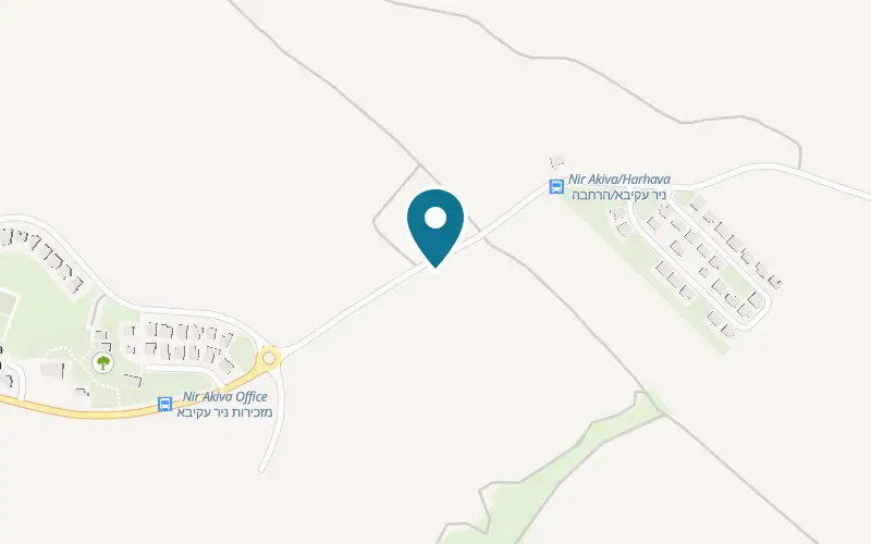 Map showing HaPundak at Moshav Nir Akiva, Nir Akiva