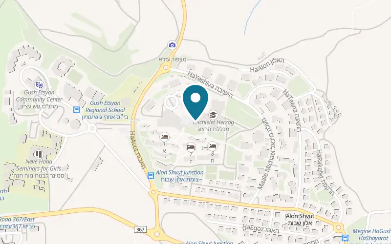 Map showing Har Etzion Yeshiva Guest House at Yeshivat Har Etzion, Alon Shvut, Alon Shvut