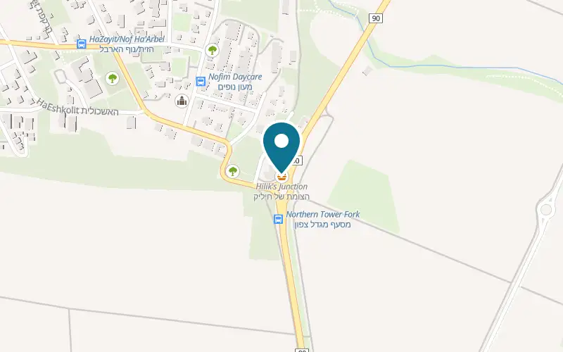 Map showing Hatzomet Shel Hilik at 2 Nof HaArbel Street, Migdal