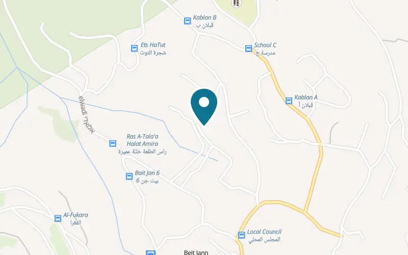 Map showing Havaya Yechudit at The Dabour family's house, by appointment only, Beit Jann