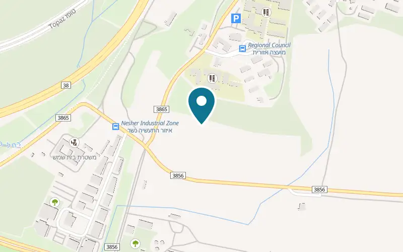 Map showing Havivian Farm at At the entrance to Moshav Naham, on the right, before the regional council, Naham