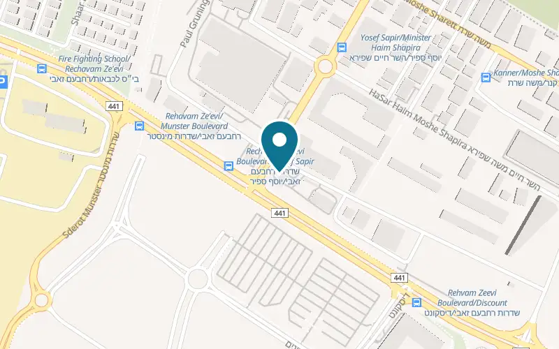 Map showing Hazedef at 2 Yosef Sapir Street, Rishon LeZion