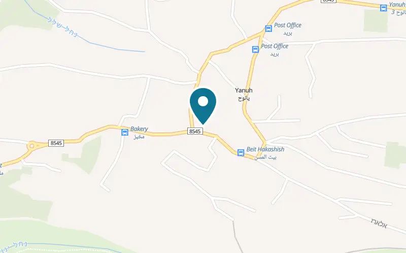 Map showing Hazem Burger at 1 Al Nur Street, Yanuh, Yanuh-Jat