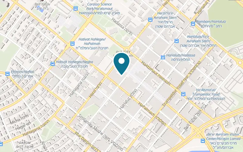 Map showing Helga at 37 HaHistadrut Street, Old City, Beer Sheva
