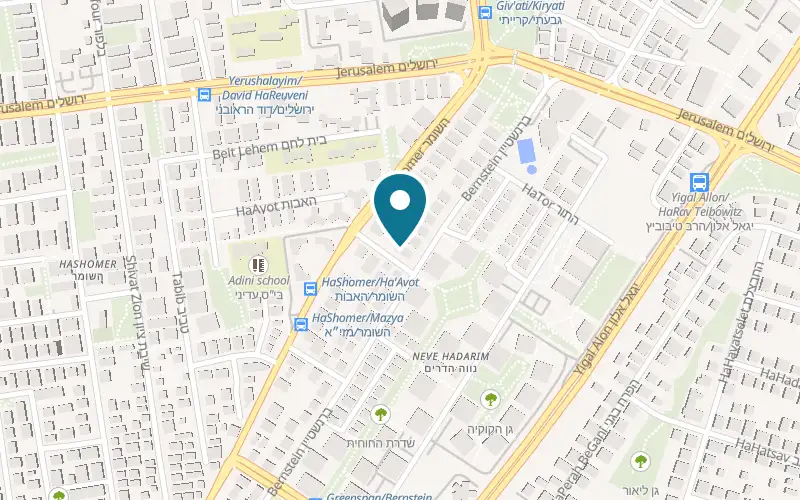 Map showing High Fit at 5 Mazya Street, Rishon LeZion