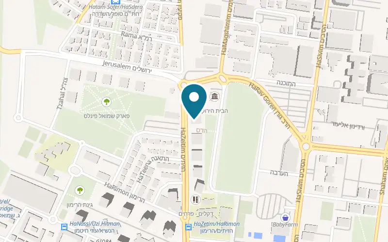 Map showing Holmes Place Family Givat Shmuel at 92 HaZeitim Street, Giv'at Shmuel