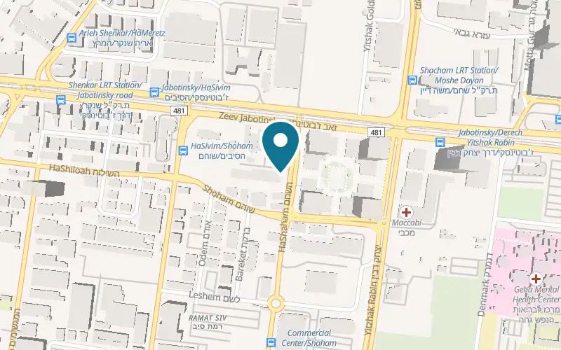 Map showing Home Garden at 6 Shaham Street, Petah Tikva