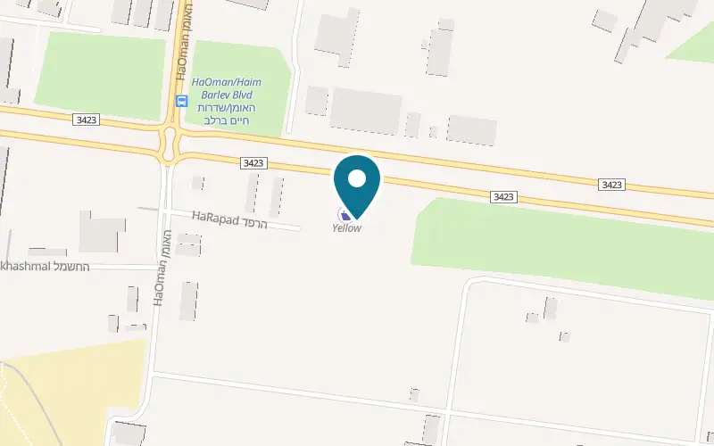 Map showing Hummus El Masri at 28 Haim Bar Lev Street, Ashkelon