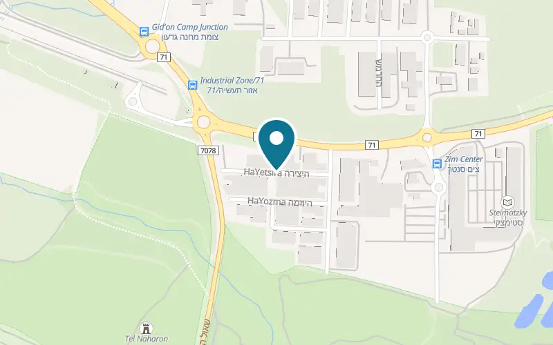 Map showing Hummus Eliyahu at 4 HaYetsira Street, Beit She'an