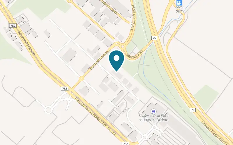 Map showing Hummus Eliyahu Nesher at 17 HaMesila Street, Nesher