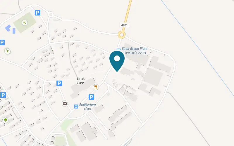 Map showing HaHummus shel Gingi at Kibbutz Einat, Einat