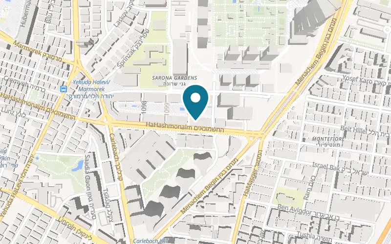 Map showing Hype Escape Rooms at 115 HaHashmonaim Street, Tel Aviv-Yafo