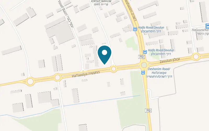 Map showing Ibiza Bar at 26 HaTaasiya Street, Kiryat Ata