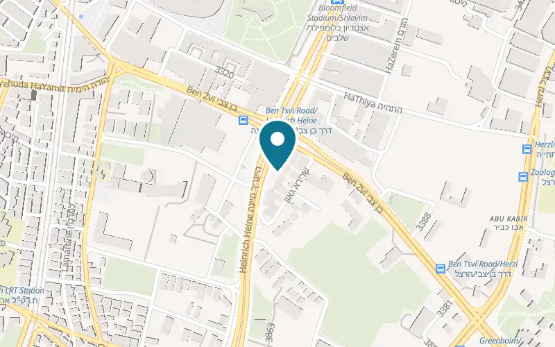 Map showing I.C.M Garage at 1 Heinrich Heine Street, Tel Aviv-Yafo
