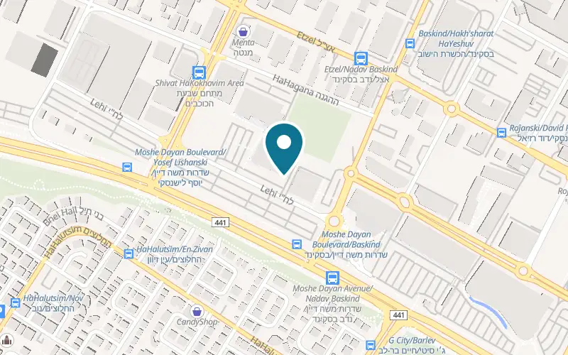 Map showing iJump Rishon LeZion at 4 Lehi Street, G City, Rishon LeZion