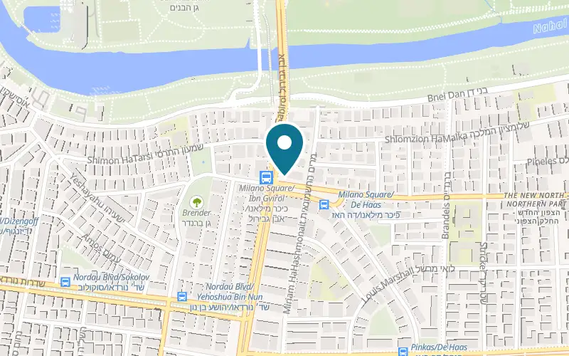 Map showing Ilan Sasson Hair Design at 1 Yehuda HaMaccabi Street, Tel Aviv-Yafo