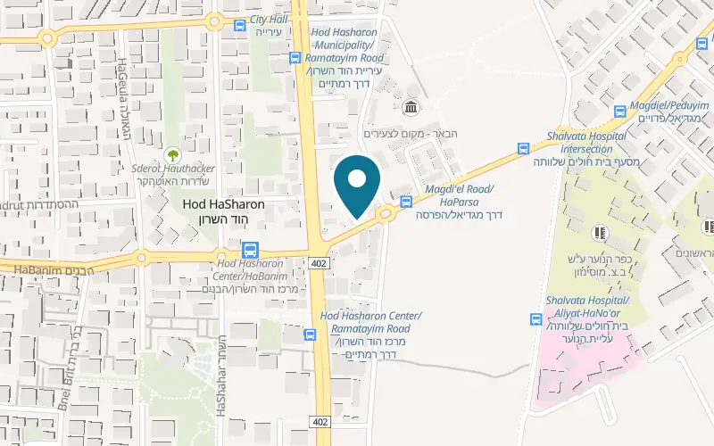 Map showing Illusion at 5 Magdiel Road, Hod HaSharon