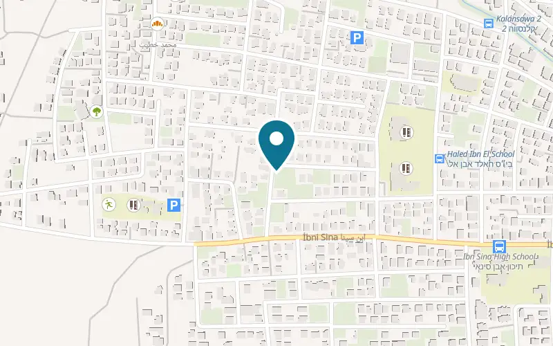 Map showing Ilul Sweets Boutique at Plus code 7XM9+WX8, Qalansawe, Qalansawe