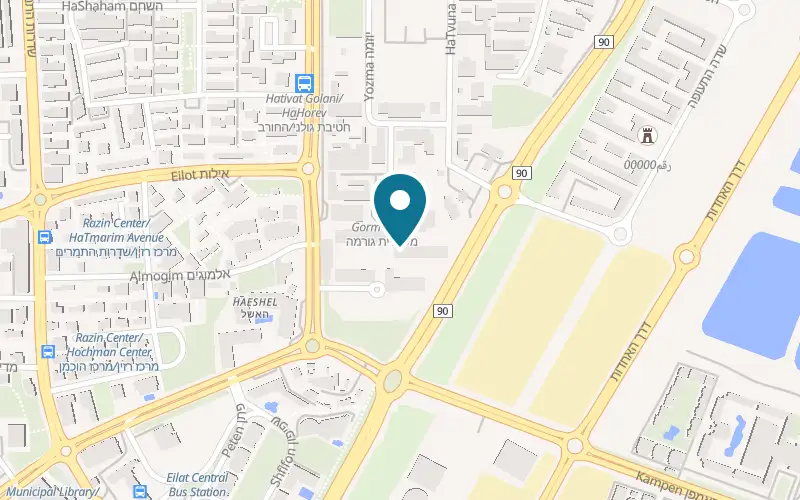 Map showing Isla Brown Eilat at 8 Hatzlaha Street, Eilat