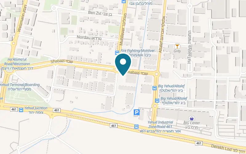 Map showing iTechStore at 24 Shabazi Street, Yehud