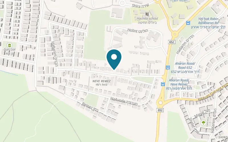 Map showing The Iyengar Yoga Center at 11 Trumpeldor Street, Zichron Yaakov