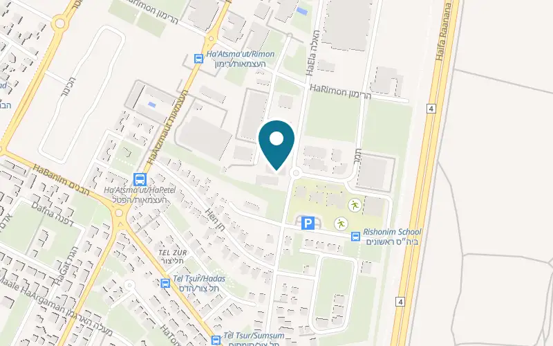 Map showing Izik at 27 HaEla Street, Even Yehuda