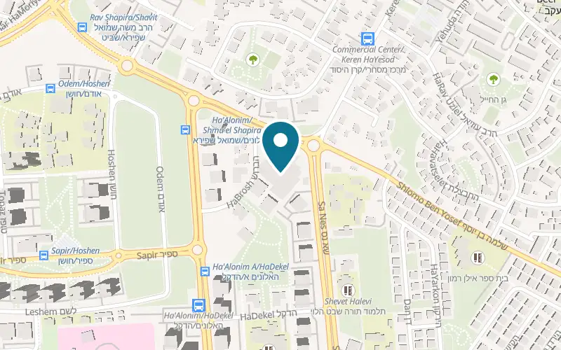 Map showing Jack by Black at 17 Sa Nes Street, Be'er Ya'akov Mall, Be'er Ya'akov