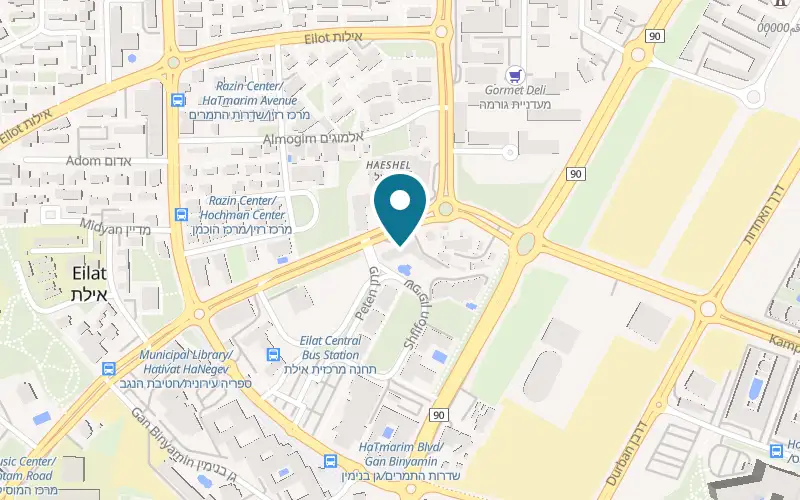 Map showing Jacob Eilat at 3 Hativat HaNegev Boulevard, Eilat