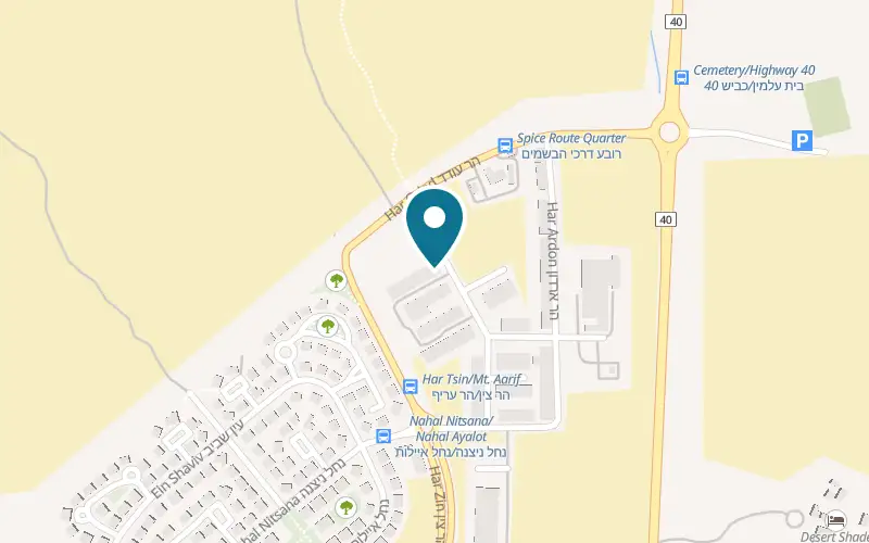 Map showing Jacob Mitzpe Ramon at 4 Har Boker Street, Mitzpe Ramon