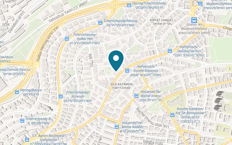 Map showing JDELI at 42 HaPalmach Street, Old Katamon, Jerusalem