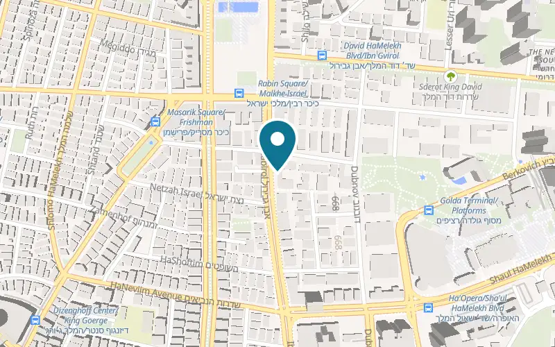 מפה: Jera Coffee Shop באבן גבירול 54, תל אביב-יפו