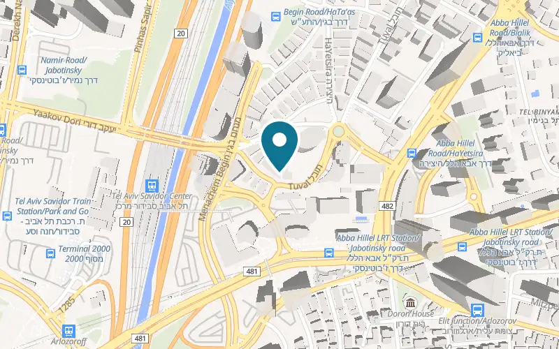 Map showing Joolme at 7 Shoham Street, Ramat Gan