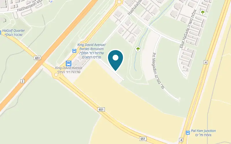 Map showing Joya Or Yam at 2 Pardes Rimonim Street, Or Akiva