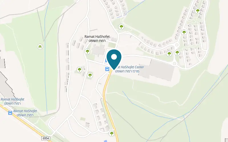 Map showing Julian Mack at Kibbutz Ramat HaShofet, Ramat HaShofet