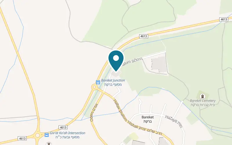 Map showing Kafriyat Bareket at The Yahalom compound, Moshav Bareket, Bareket