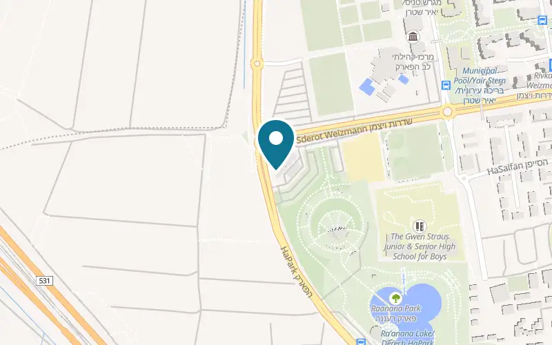 Map showing Kami Asian at 273 Weizmann Street, Ra'anana