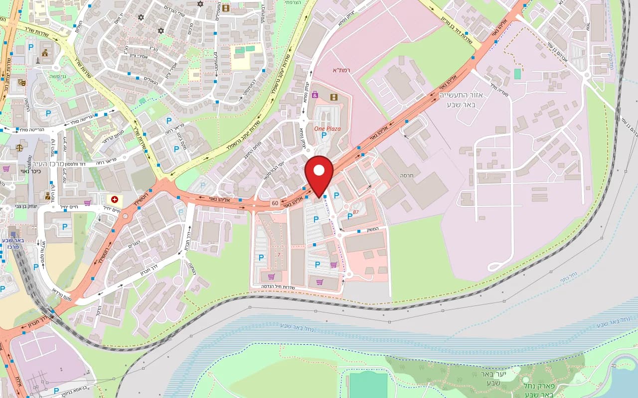 Map showing Kampai at 1 Heil HaHandasa Street, BIG Center, Beer Sheva
