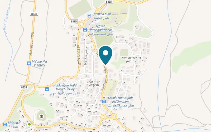 Map showing Karem Hassan Bakery at Ma'ale HaMisgad Street, Ma'alot-Tarshiha