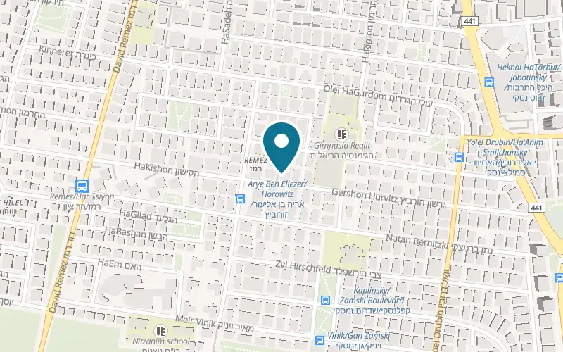 Map showing Karine Marsiano Cosmetics Institute at 36 Seora Street, Rishon LeZion