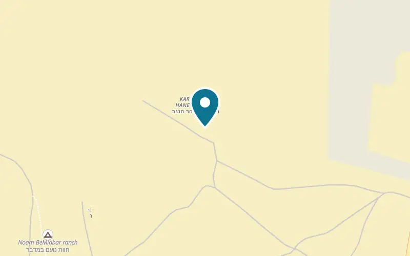 Map showing Karmei Negev Farm at About 4 km before Mitzpe Ramon, on the way in, Mitzpe Ramon
