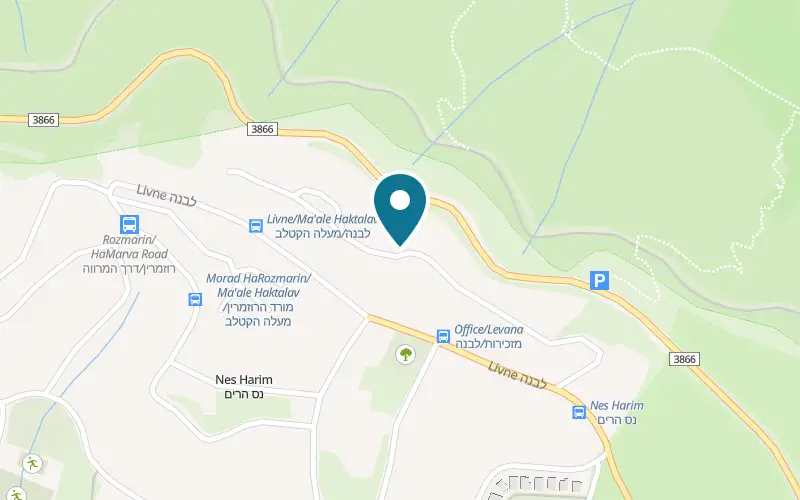 Map showing Katlav Winery at Moshav Nes Harim, Nes Harim