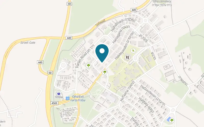 Map showing Kedem Ofra at HaRishonim Street, Ofra