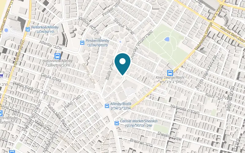 Map showing Kendama Israel at 11 Tchernichovsky Street, Tel Aviv-Yafo