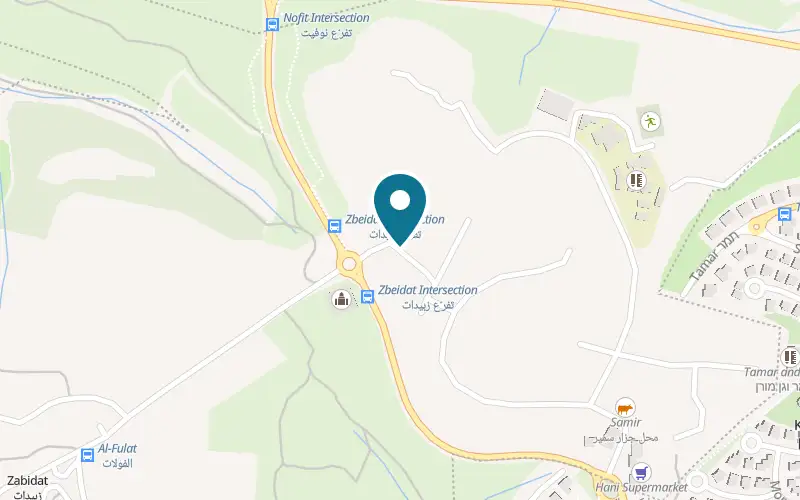 Map showing Khaled Adawi at Zubeidat Square, Zubeidat neighbourhood, Basmat Tab'un