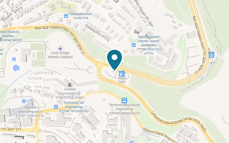 Map showing Khaled Adawi at 20 Rav Aluf Yaakov Dori Street, Haifa