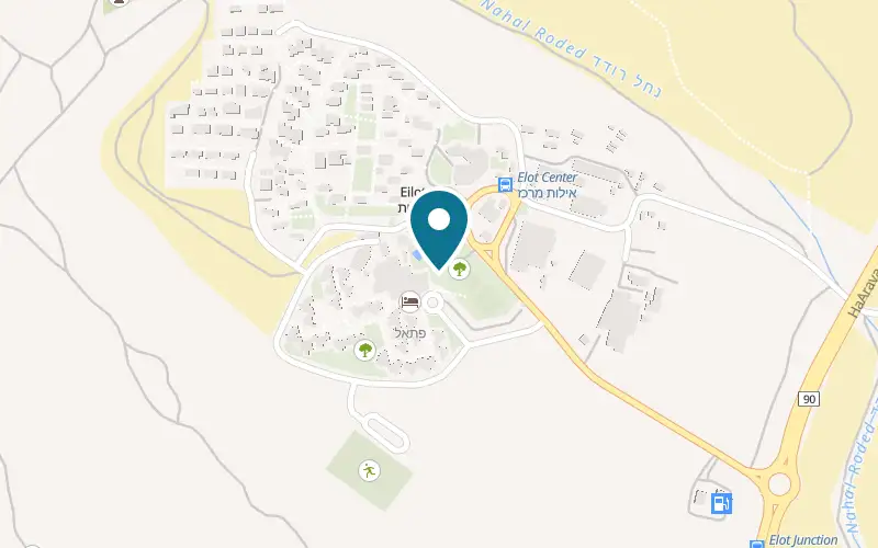 Map showing Kibbutz Eilot Tourism at Kibbutz Eilot, Eilot