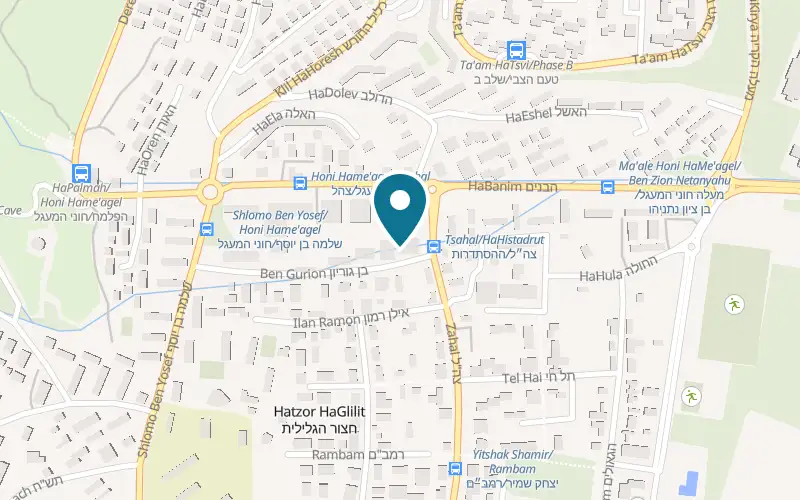 Map showing Kimchi at 13 Ben Gurion Street, Hatzor HaGlilit